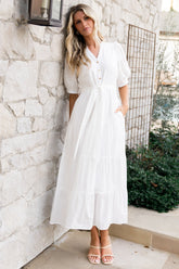 Camille Maxi Dress | Off White - Baltic Born